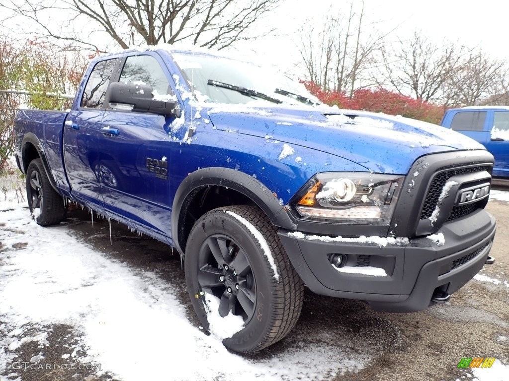 2019 1500 Classic Warlock Quad Cab 4x4 - Blue Streak Pearl / Black/Diesel Gray photo #7