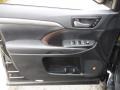 Black 2019 Toyota Highlander Limited Platinum AWD Door Panel