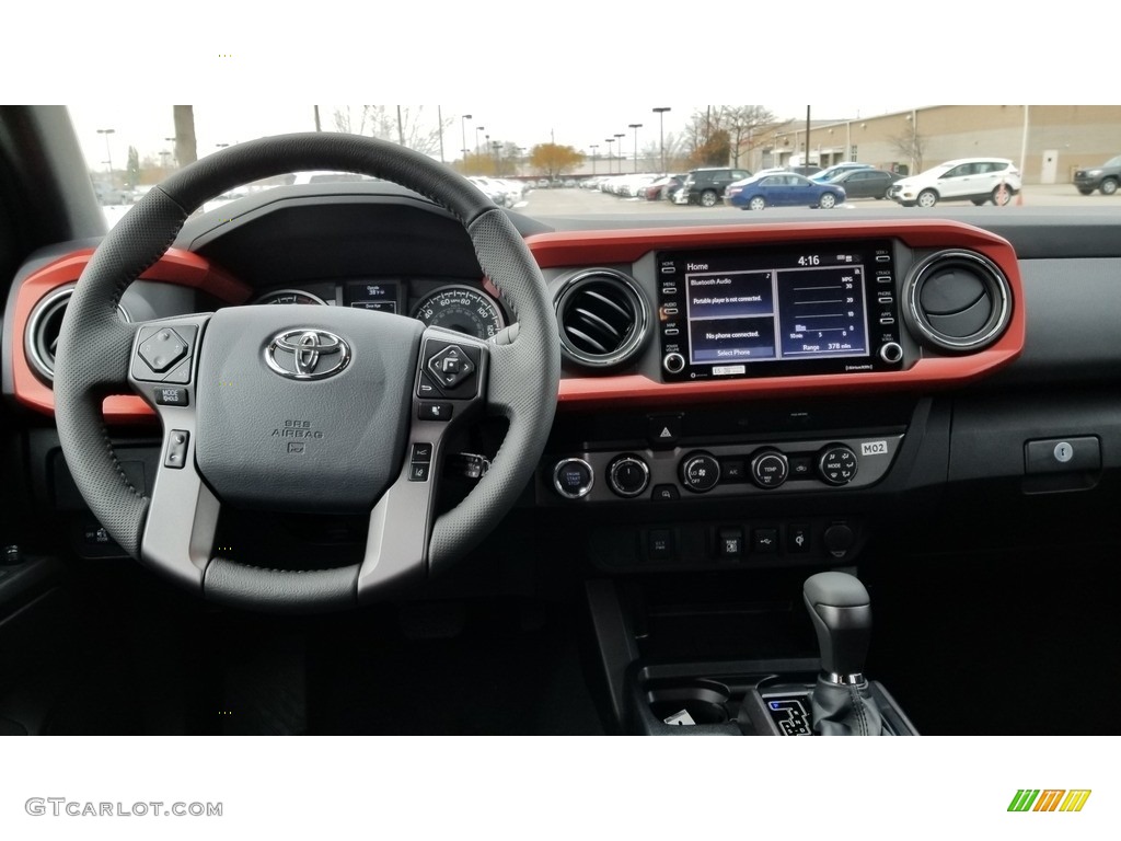 2020 Toyota Tacoma TRD Sport Double Cab 4x4 Black Dashboard Photo #136082354