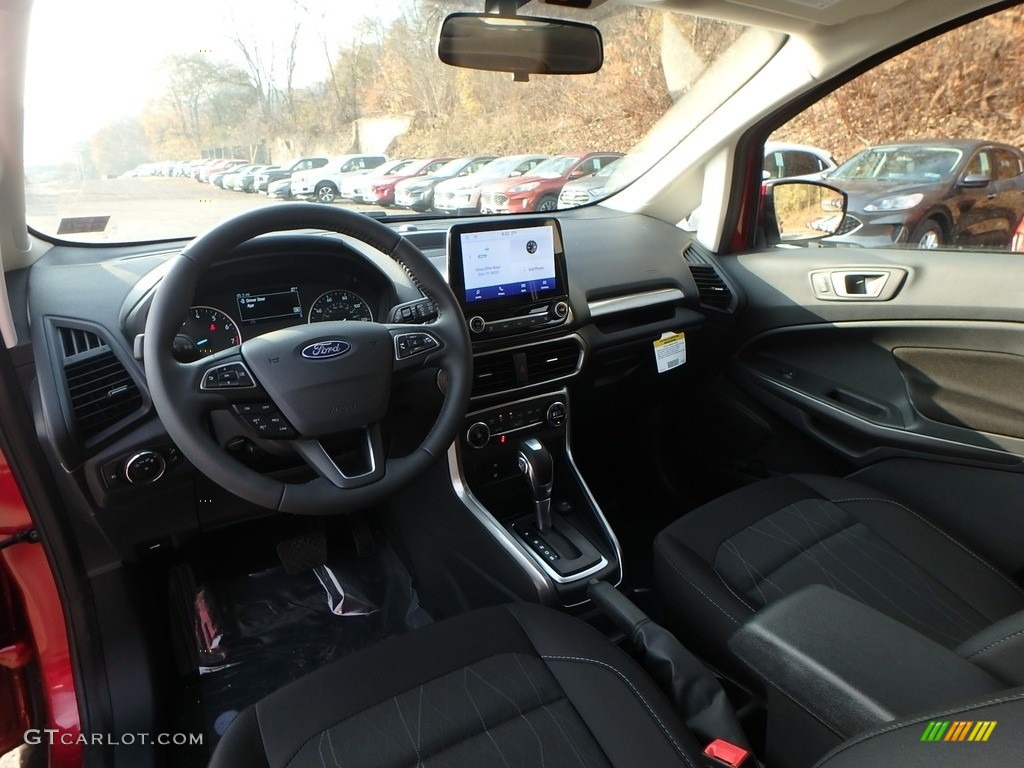 Ebony Black Interior 2020 Ford EcoSport SE 4WD Photo #136087883