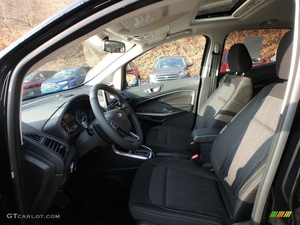 Ebony Black Interior 2020 Ford EcoSport SE Photo #136088423