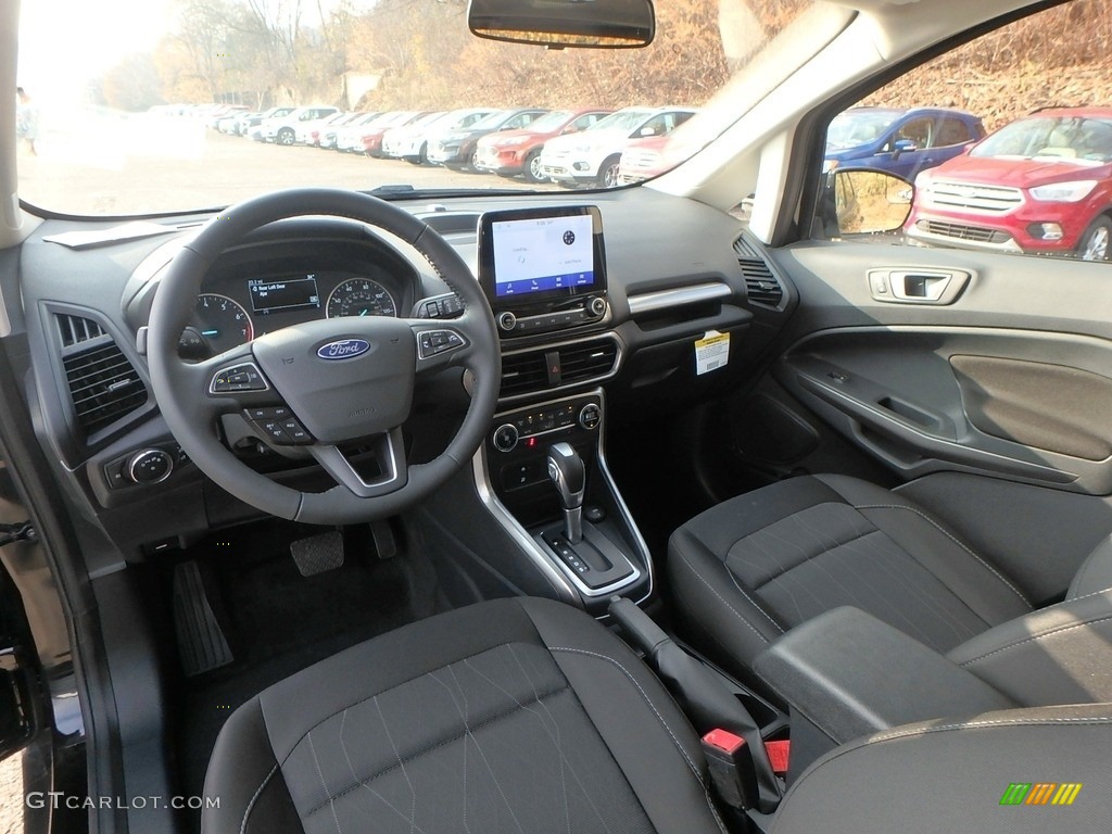 Ebony Black Interior 2020 Ford EcoSport SE Photo #136088471