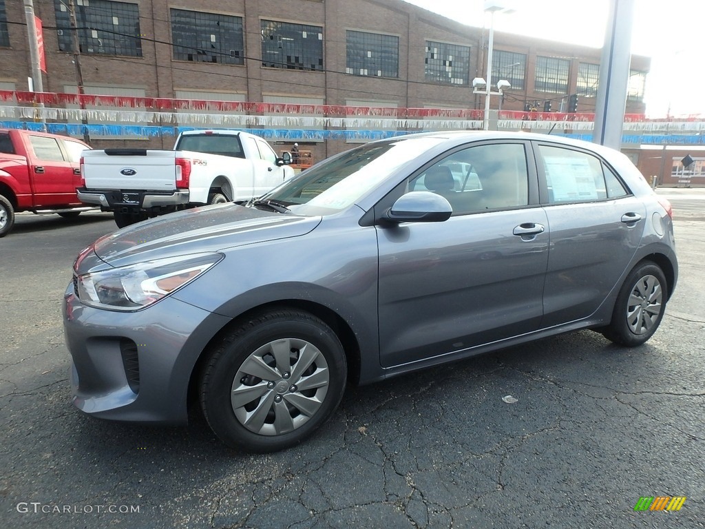 Phantom Gray 2020 Kia Rio S 5 Door Exterior Photo #136089980