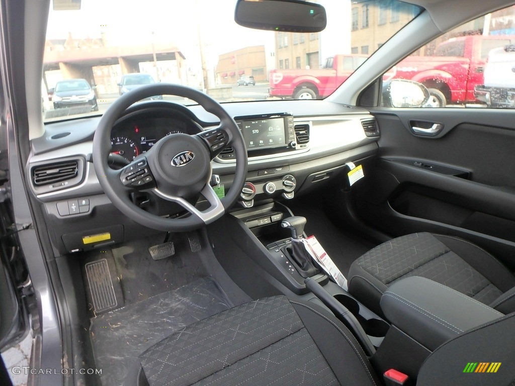 Black Interior 2020 Kia Rio S 5 Door Photo #136090193