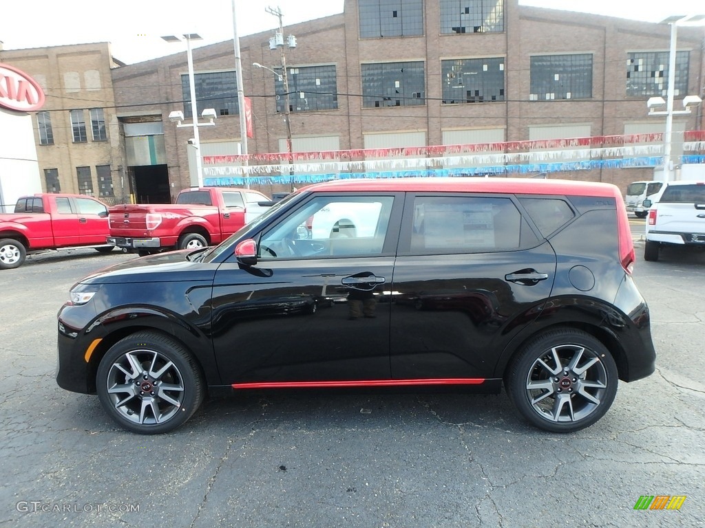 Cherry Black 2020 Kia Soul GT-Line Exterior Photo #136090547