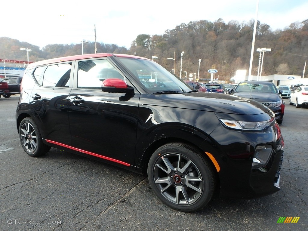 Cherry Black 2020 Kia Soul GT-Line Exterior Photo #136090643