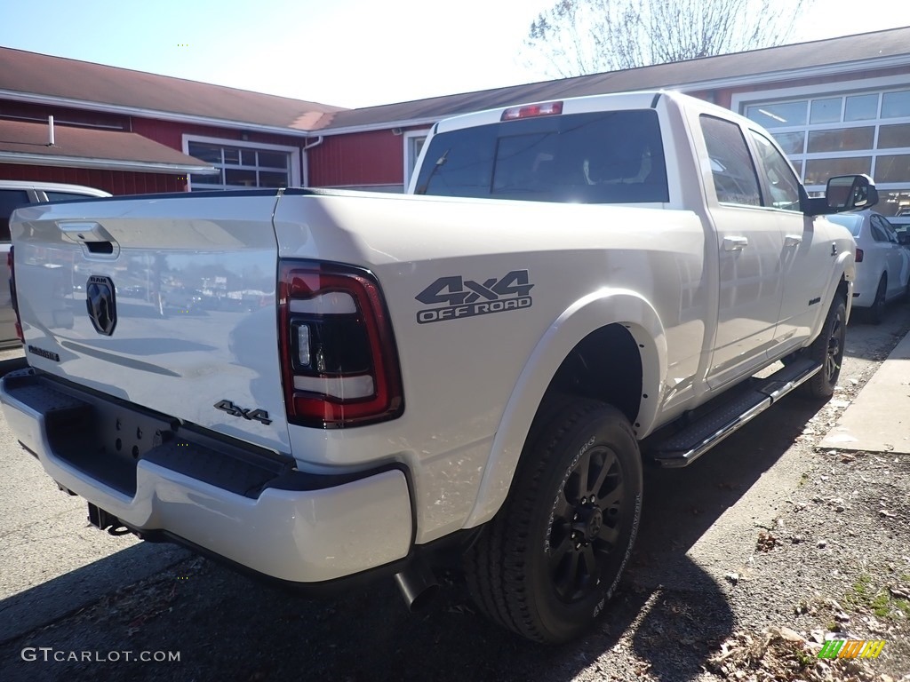 2019 2500 Laramie Crew Cab 4x4 - Pearl White / Black photo #5