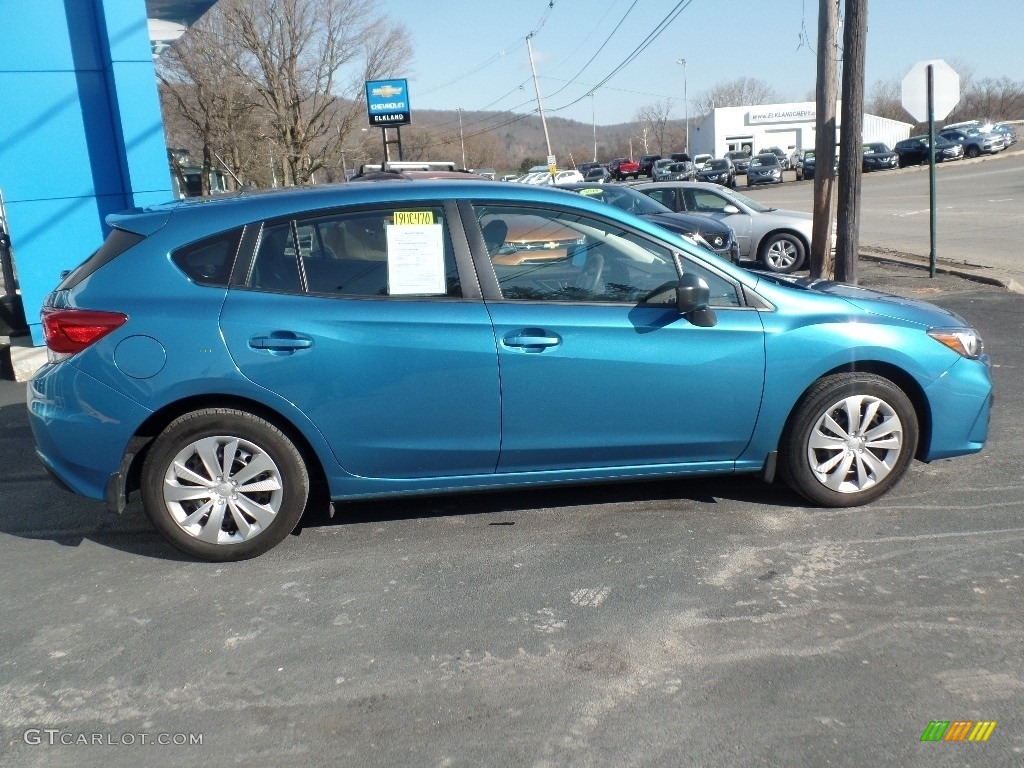 2019 Impreza 2.0i 5-Door - Island Blue Pearl / Black photo #8