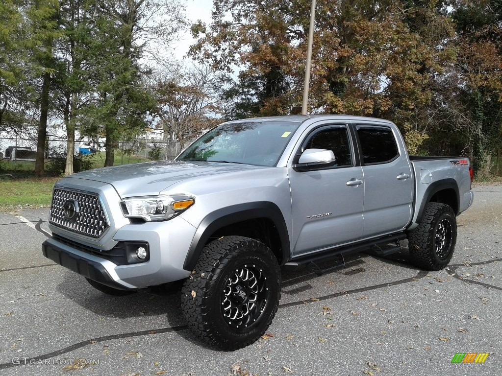 Silver Sky Metallic 2019 Toyota Tacoma TRD Off-Road Double Cab 4x4 Exterior Photo #136092869