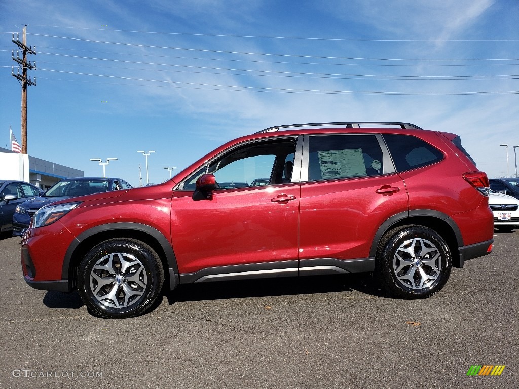 Crimson Red Pearl 2020 Subaru Forester 2.5i Premium Exterior Photo #136097051