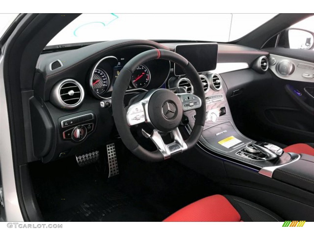 2020 Mercedes-Benz C AMG 63 Coupe Red Pepper/Black Dashboard Photo #136098527