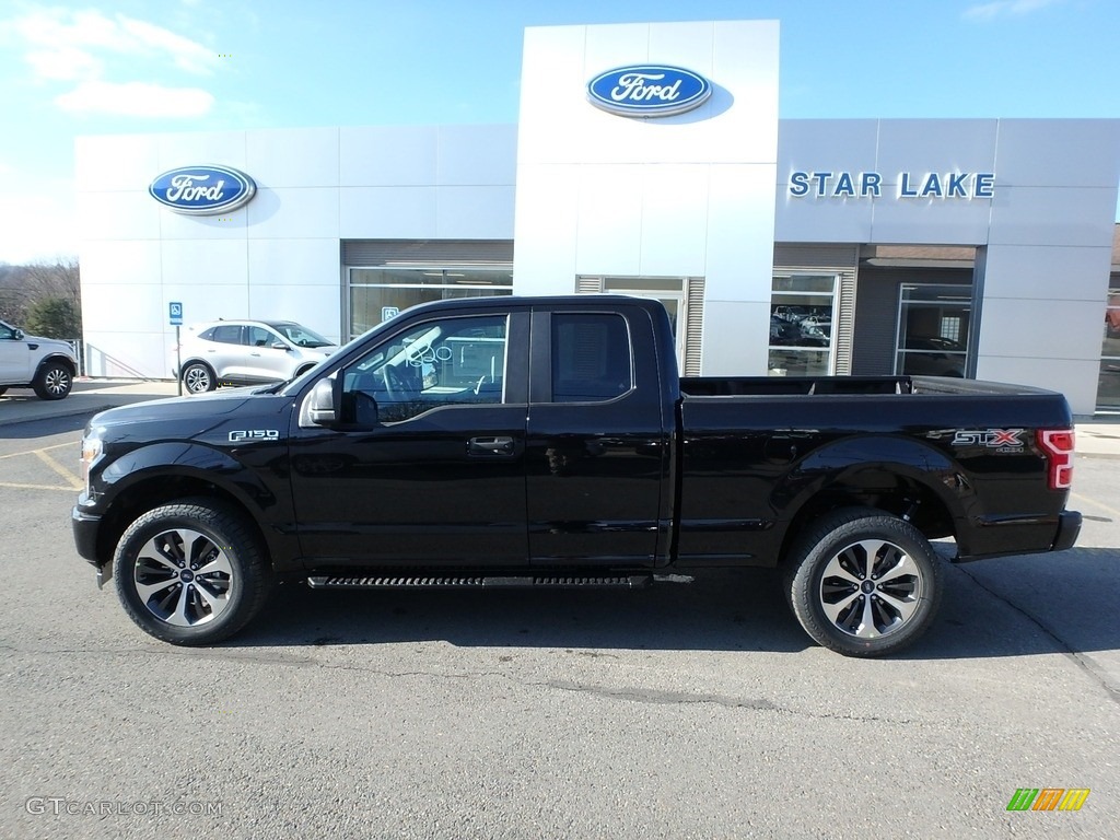 2019 F150 STX SuperCab 4x4 - Agate Black / Black photo #8