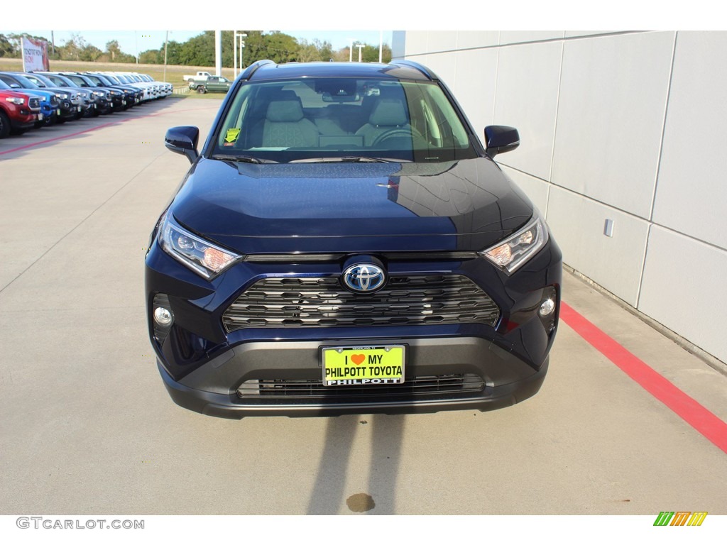 2019 RAV4 XLE AWD Hybrid - Blueprint / Black photo #3
