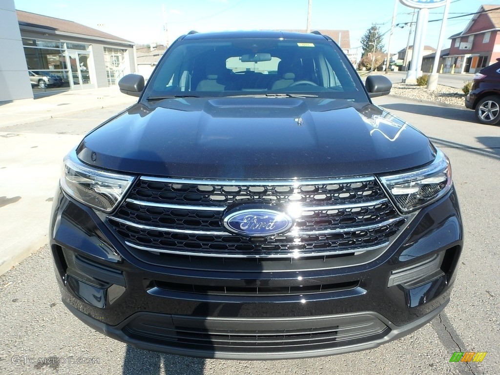 2020 Explorer XLT 4WD - Agate Black Metallic / Ebony photo #2