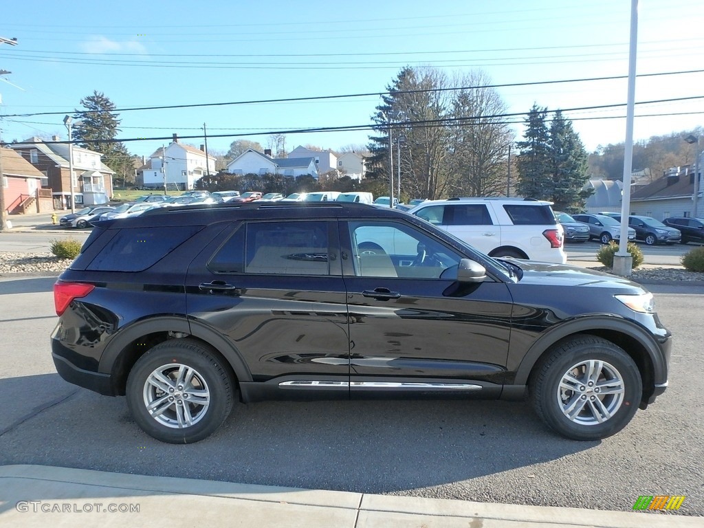 2020 Explorer XLT 4WD - Agate Black Metallic / Ebony photo #4