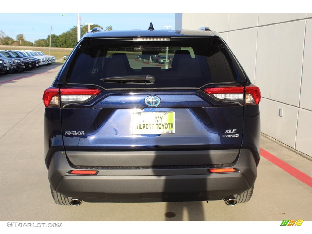 2019 RAV4 XLE AWD Hybrid - Blueprint / Black photo #7