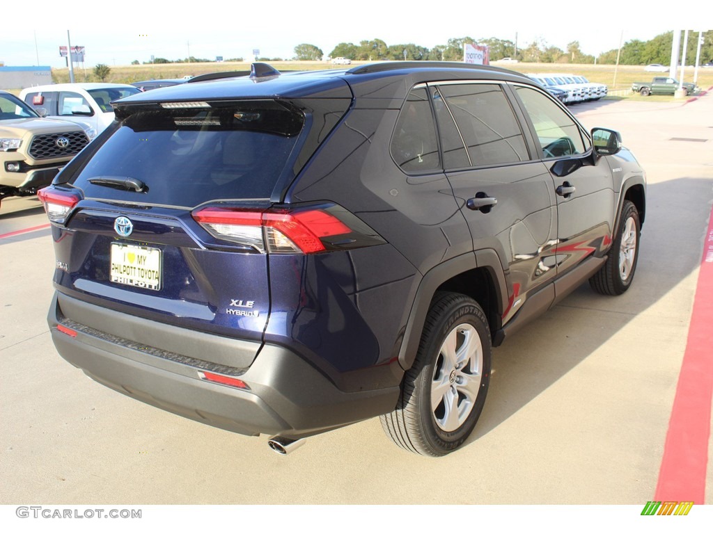 2019 RAV4 XLE AWD Hybrid - Blueprint / Black photo #8