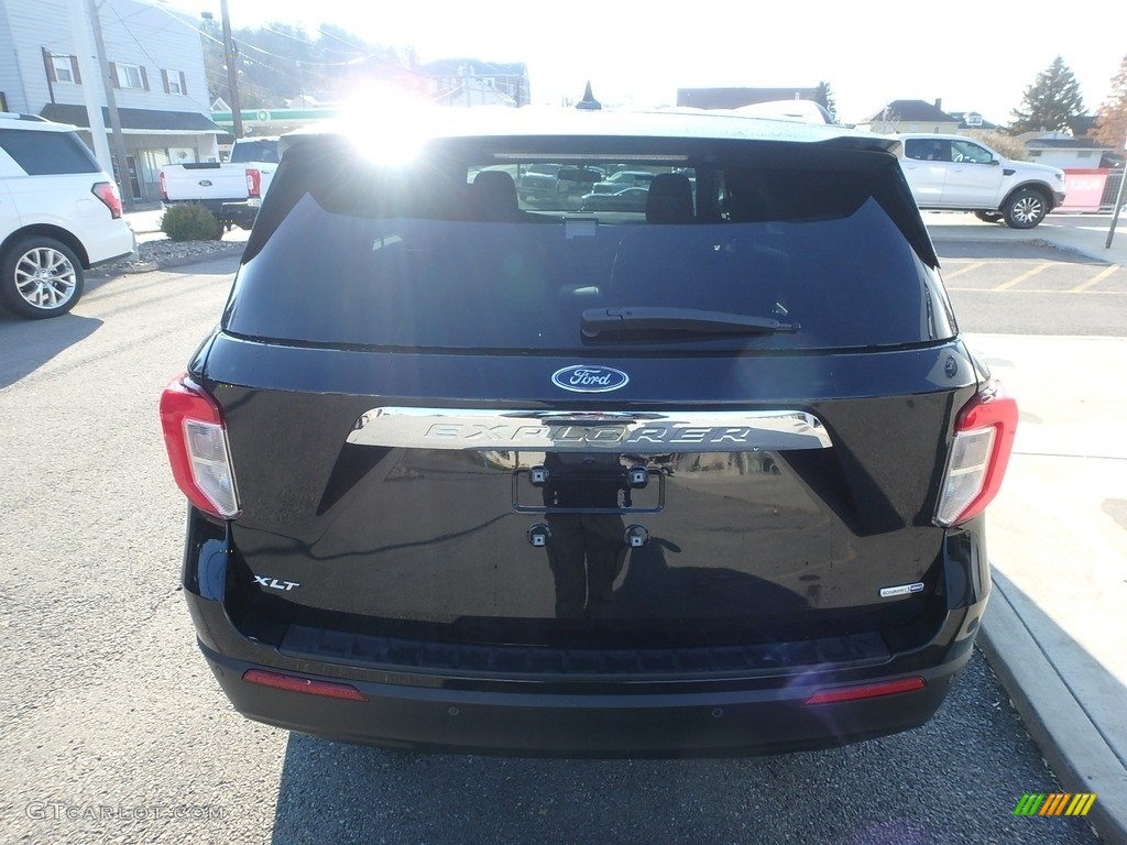 2020 Explorer XLT 4WD - Agate Black Metallic / Ebony photo #6