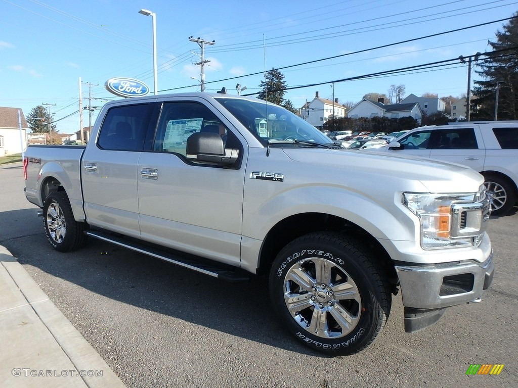 Ingot Silver 2019 Ford F150 XLT SuperCrew 4x4 Exterior Photo #136107995