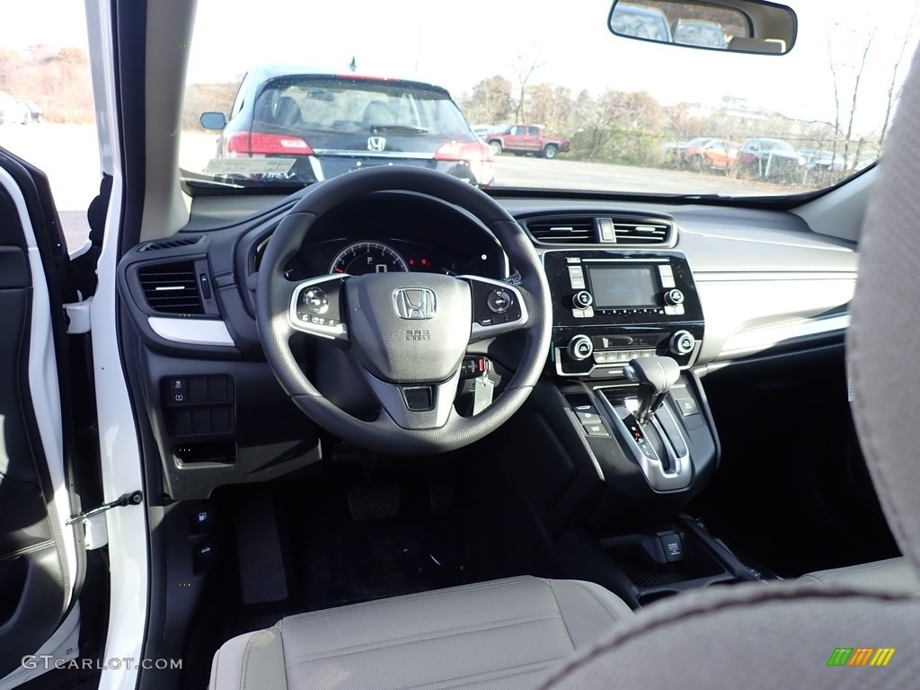 2019 Honda CR-V LX AWD Ivory Dashboard Photo #136112495