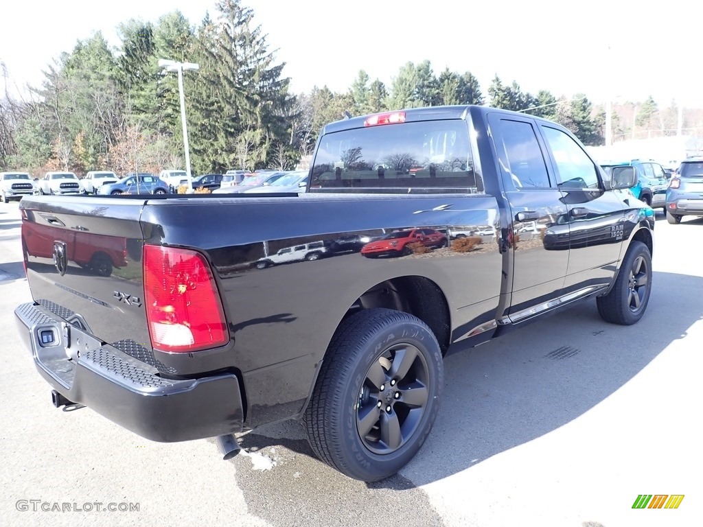 2019 1500 Classic Express Quad Cab 4x4 - Diamond Black Crystal Pearl / Black/Diesel Gray photo #5