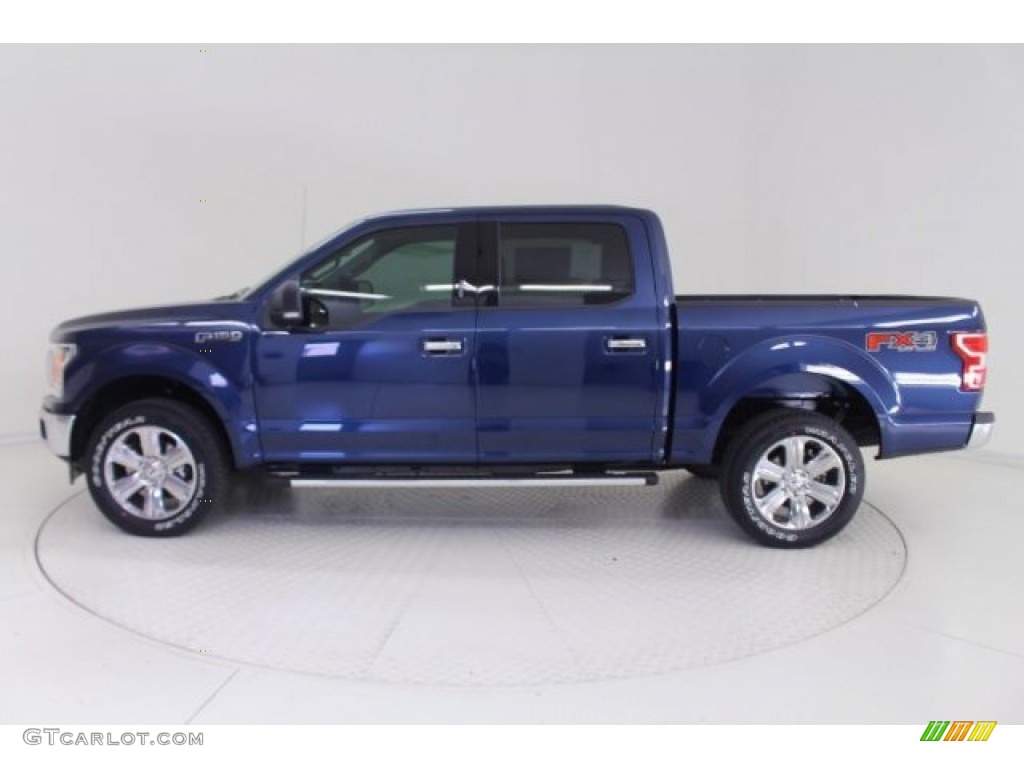 2019 F150 XLT SuperCrew 4x4 - Blue Jeans / Earth Gray photo #4