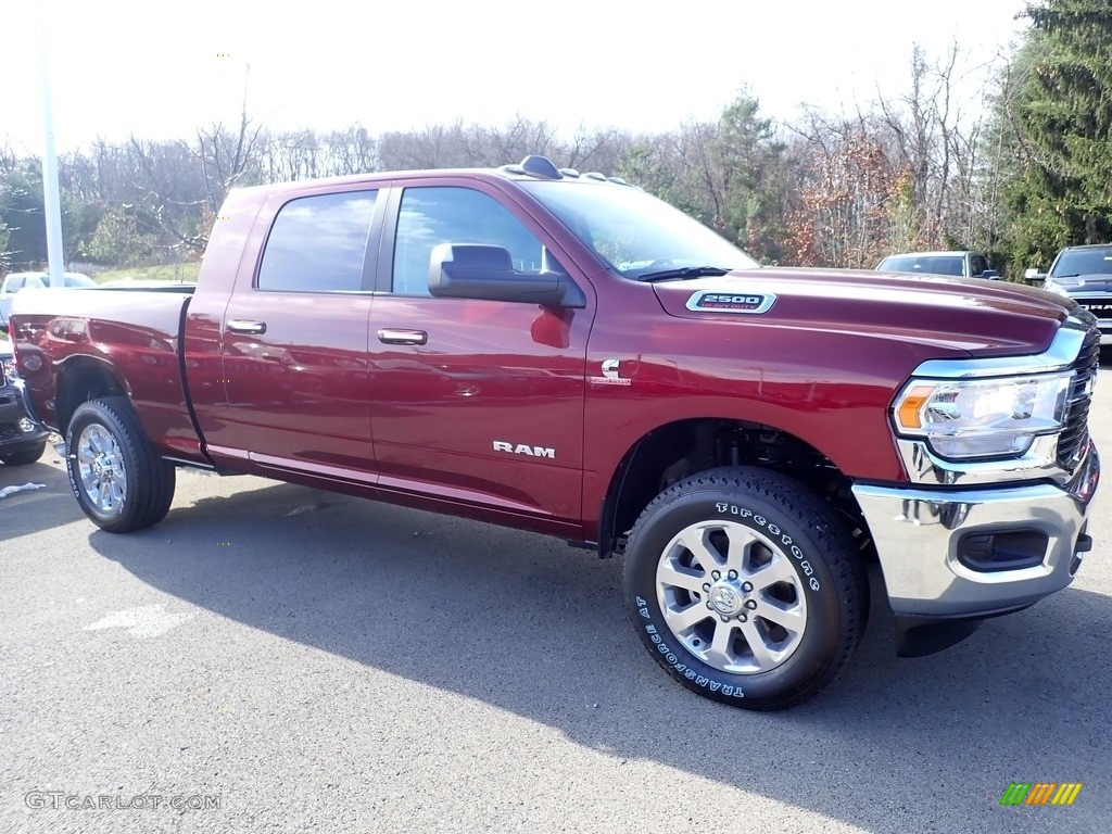 Delmonico Red Pearl 2019 Ram 2500 Bighorn Mega Cab 4x4 Exterior Photo #136115447