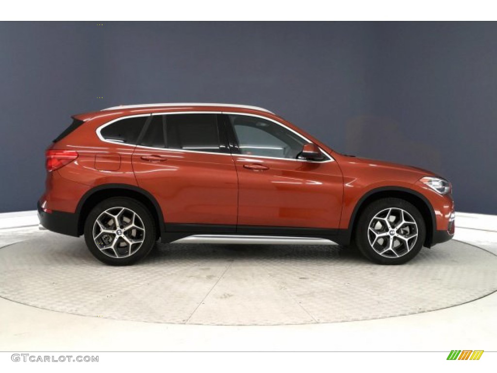 2019 X1 sDrive28i - Sunset Orange Metallic / Oyster/Black photo #31