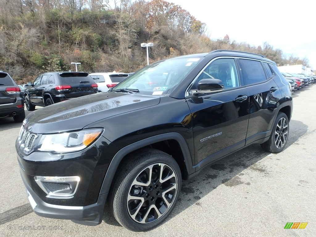 Diamond Black Crystal Pearl 2020 Jeep Compass Limted 4x4 Exterior Photo #136117214