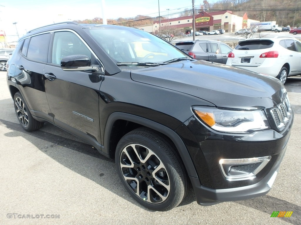 Diamond Black Crystal Pearl 2020 Jeep Compass Limted 4x4 Exterior Photo #136117424
