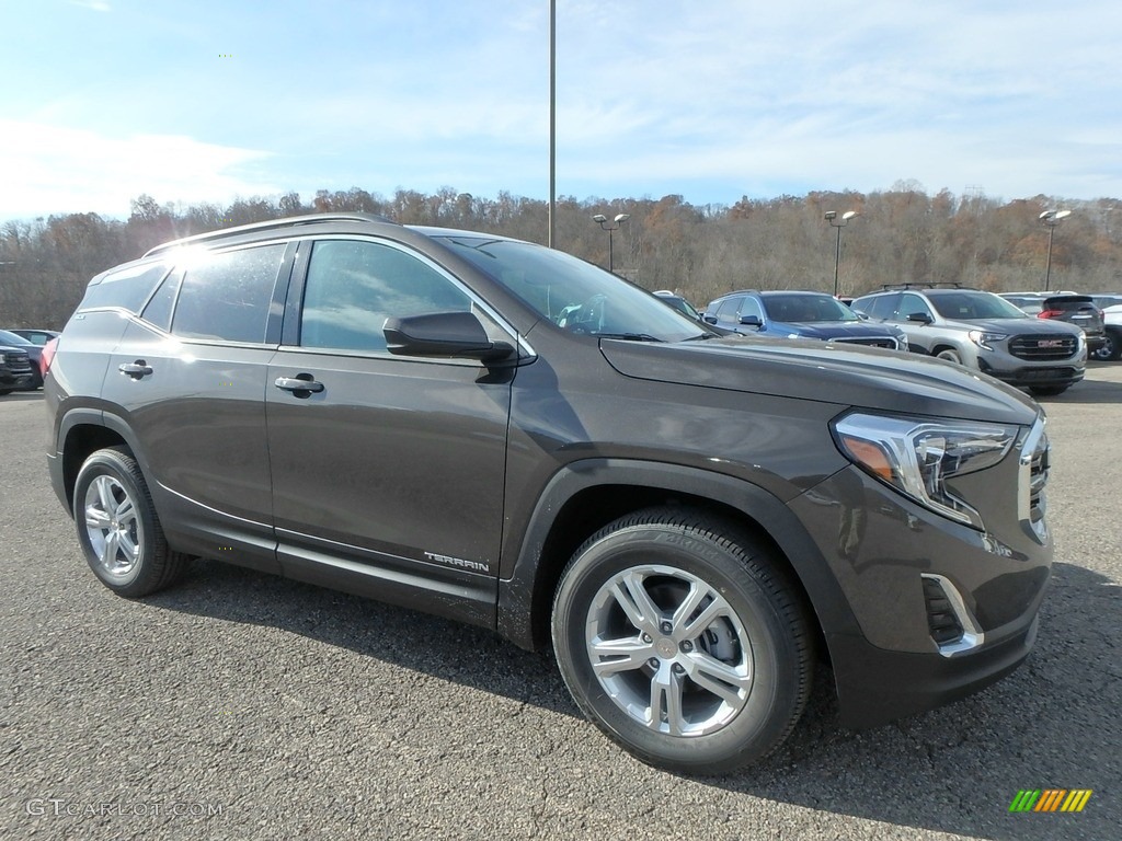 Smokey Quartz Metallic 2020 GMC Terrain SLE AWD Exterior Photo #136117523
