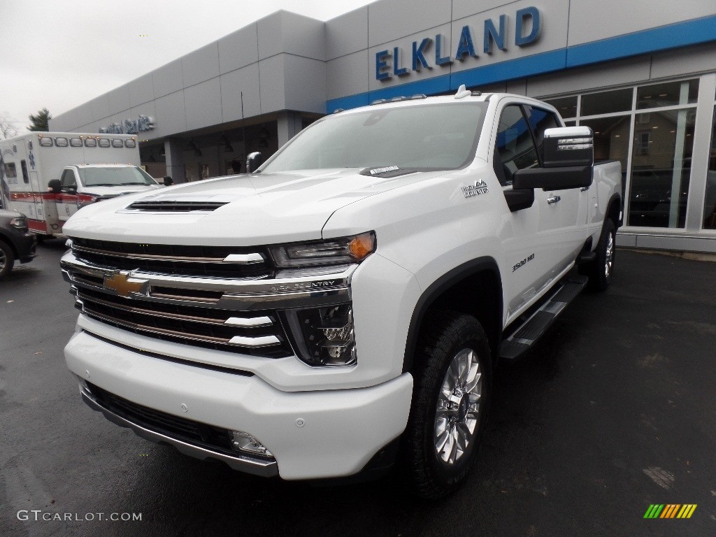 2020 Silverado 3500HD High Country Crew Cab 4x4 - Summit White / Jet Black photo #3