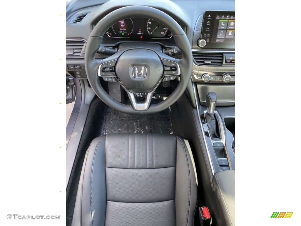 2020 Accord EX-L Sedan - Modern Steel Metallic / Black photo #13
