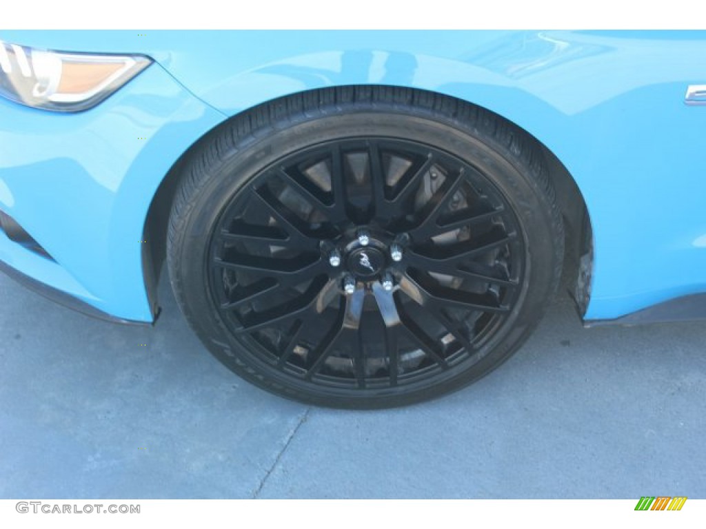 2017 Mustang GT Premium Coupe - Grabber Blue / Ebony photo #5