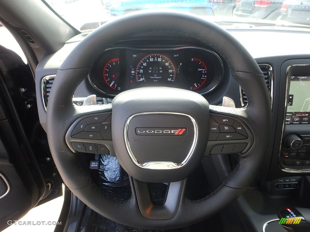 2020 Dodge Durango R/T AWD Black Steering Wheel Photo #136119998