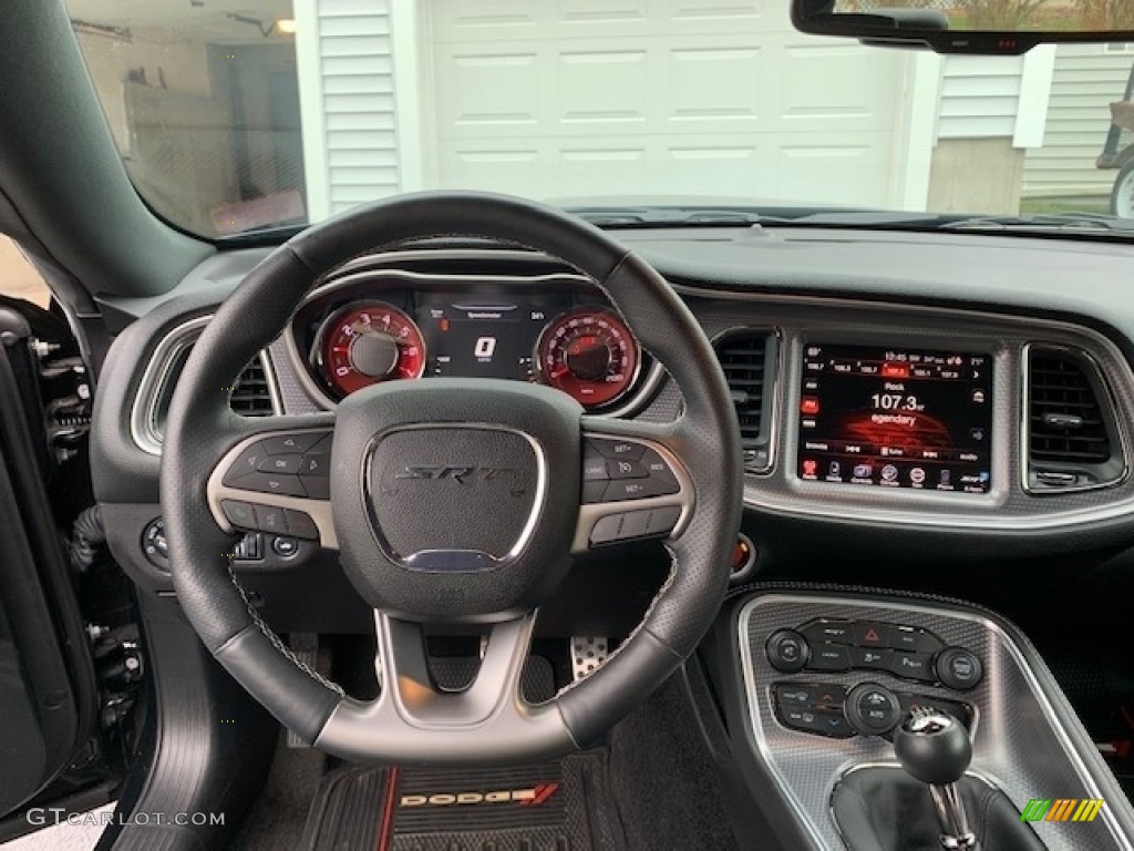 2015 Dodge Challenger SRT Hellcat Black Dashboard Photo #136121198