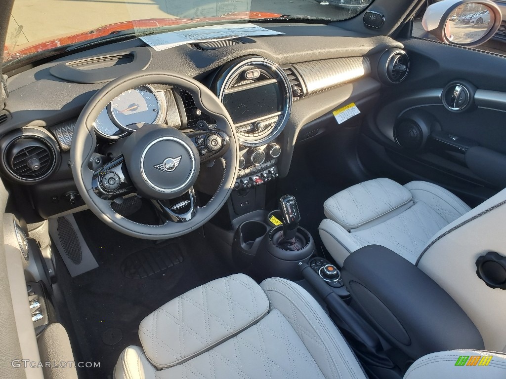 Satellite Gray Interior 2020 Mini Convertible Cooper S Photo #136122740