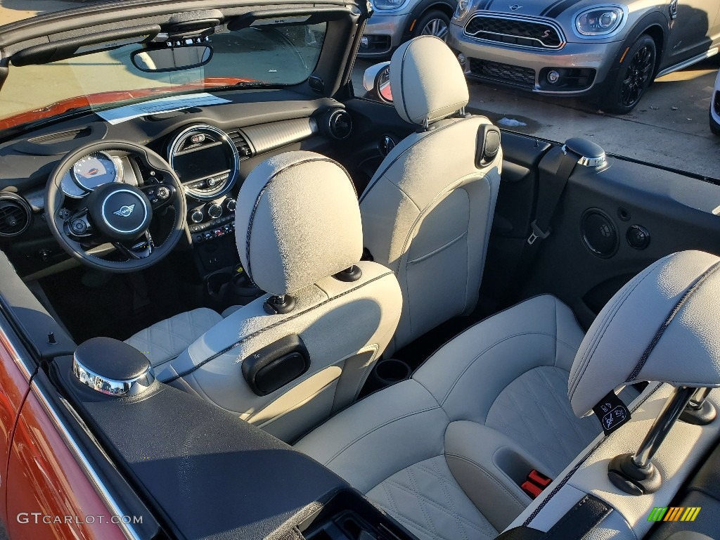 Satellite Gray Interior 2020 Mini Convertible Cooper S Photo #136122778