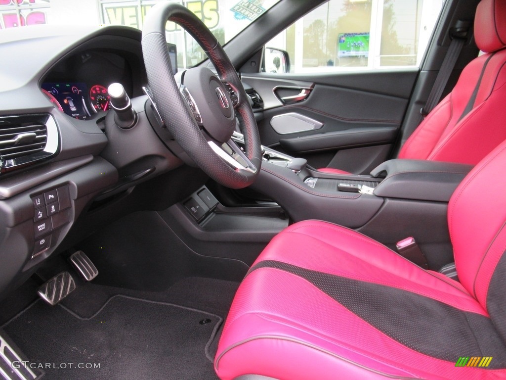 Red Interior 2019 Acura RDX A-Spec AWD Photo #136128050