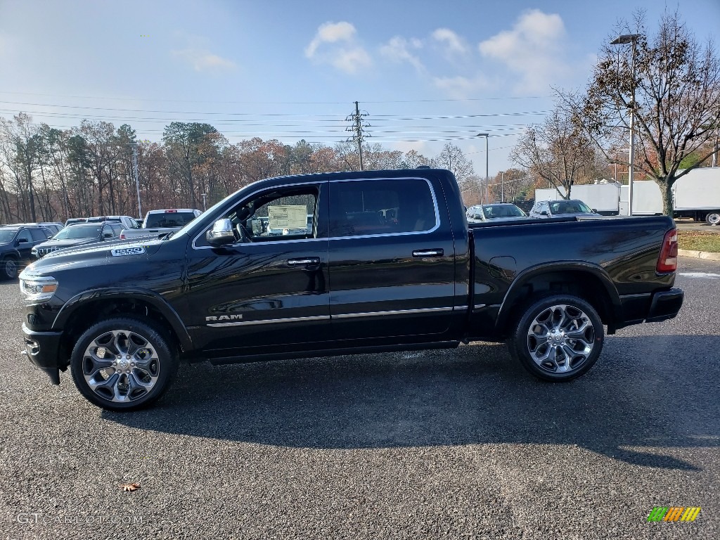 Diamond Black Crystal Pearl 2020 Ram 1500 Limited Crew Cab 4x4 Exterior Photo #136131032