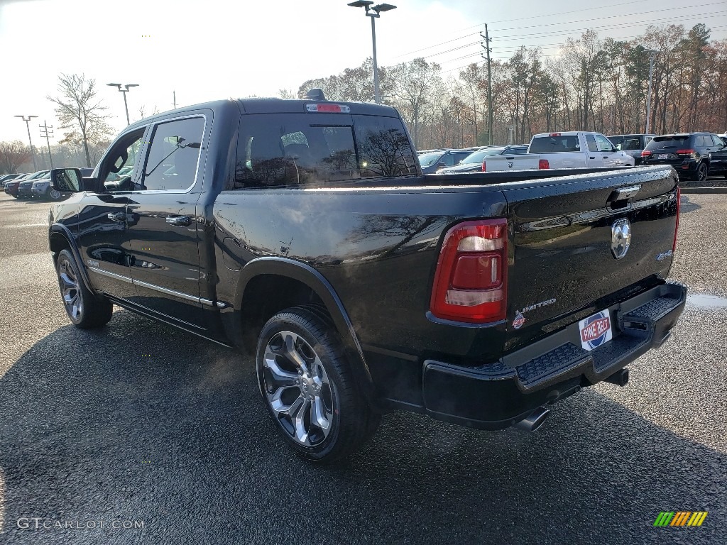 2020 1500 Limited Crew Cab 4x4 - Diamond Black Crystal Pearl / Black photo #4