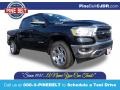 2020 Diamond Black Crystal Pearl Ram 1500 Big Horn Crew Cab 4x4  photo #1
