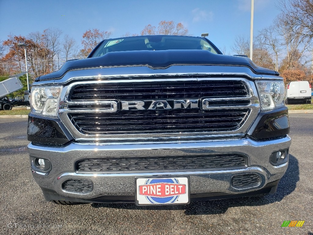 2020 1500 Big Horn Crew Cab 4x4 - Diamond Black Crystal Pearl / Black/Diesel Gray photo #2