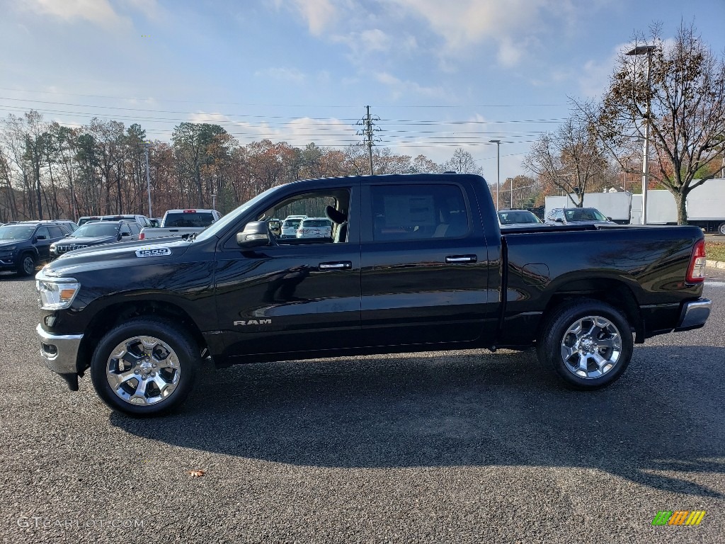 2020 1500 Big Horn Crew Cab 4x4 - Diamond Black Crystal Pearl / Black/Diesel Gray photo #3