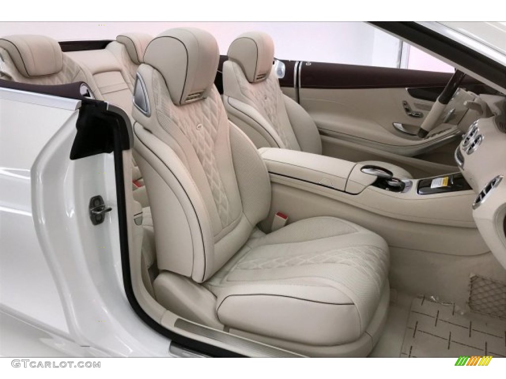 2020 S 560 Cabriolet - designo Diamond White Metallic / designo Porcelain/Titan Red photo #6