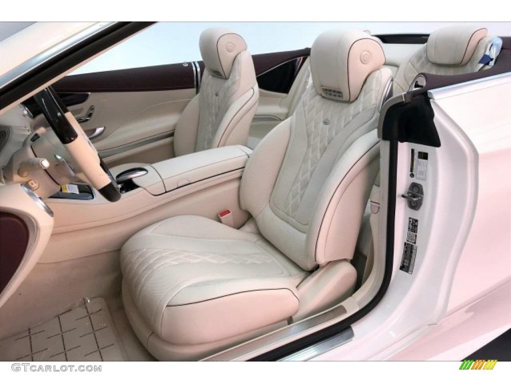 2020 S 560 Cabriolet - designo Diamond White Metallic / designo Porcelain/Titan Red photo #14
