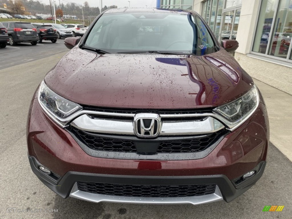 2019 CR-V EX AWD - Basque Red Pearl II / Gray photo #3