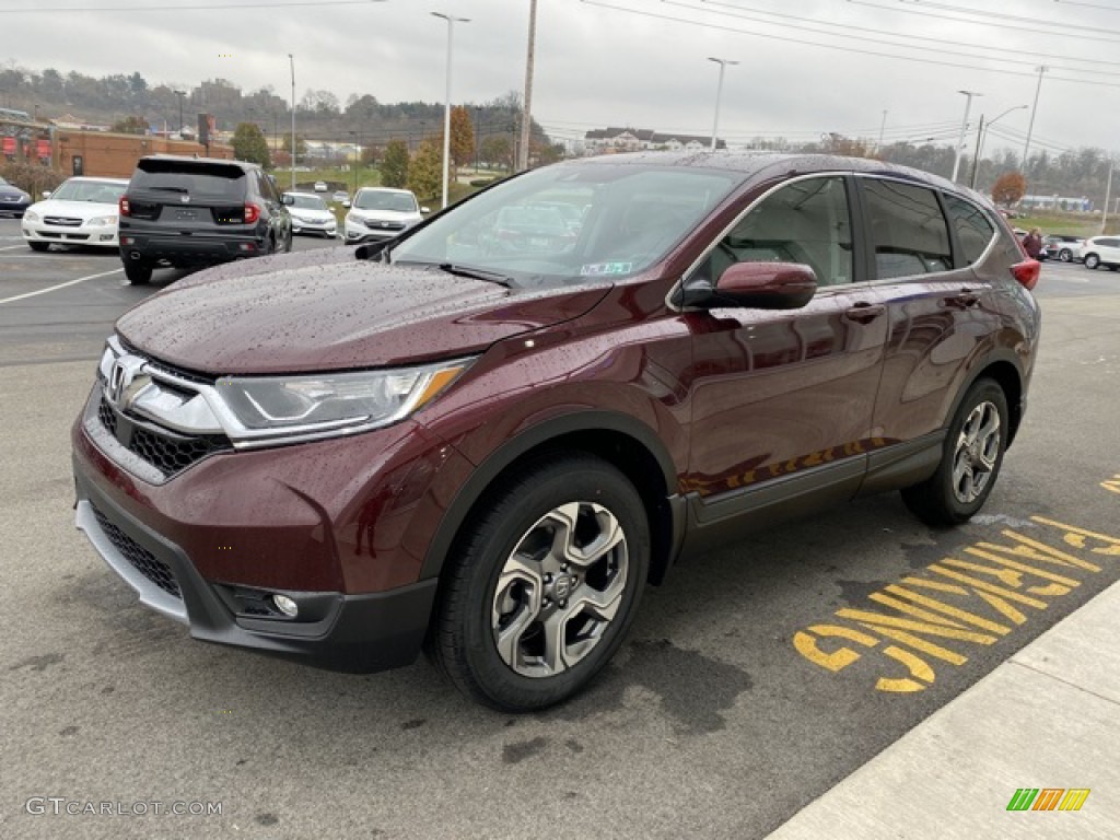 2019 CR-V EX AWD - Basque Red Pearl II / Gray photo #4