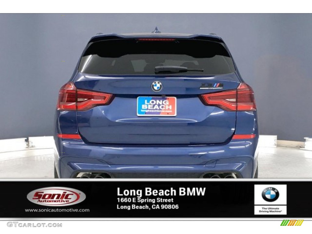 2020 X3 M Competition - Phytonic Blue Metallic / Black/Alcantara Black/Midrand Beige photo #3
