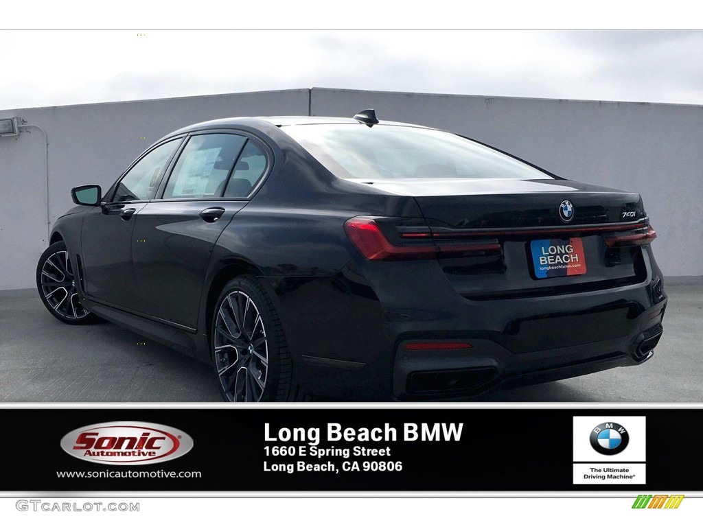 2020 7 Series 740i Sedan - Black Sapphire Metallic / Black photo #2